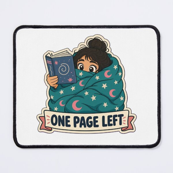 Item preview, Just One Page Left | Funny Bookish Reading Gift Design designed and sold by StickyGuys.