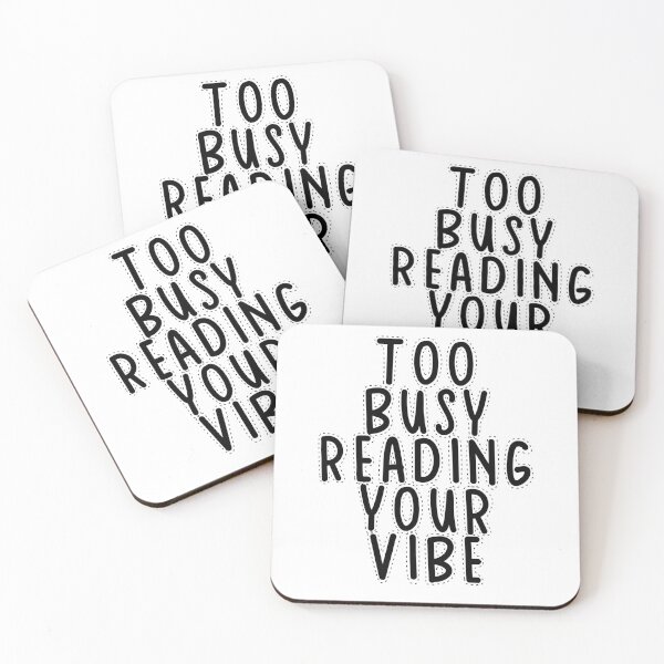 Item preview, Text Typography Too busy reading your vibe Introvert + Books designed and sold by TypeboldStudio.