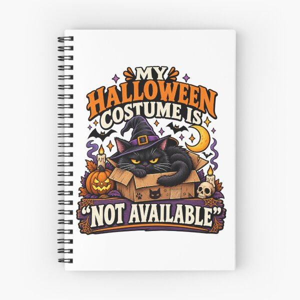 Item preview, Halloween Costume Not Available – Grumpy Black Cat Humor designed and sold by FZ Designs.