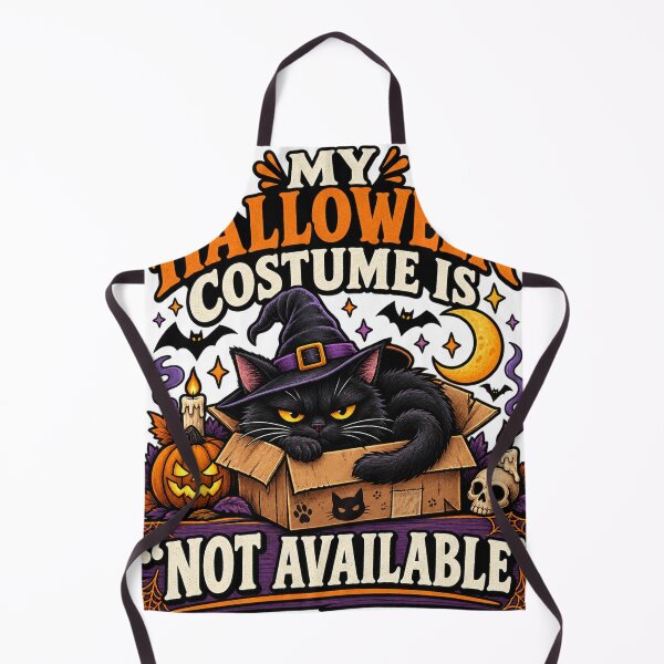 Item preview, Halloween Costume Not Available – Grumpy Black Cat Humor designed and sold by FZ Studio .