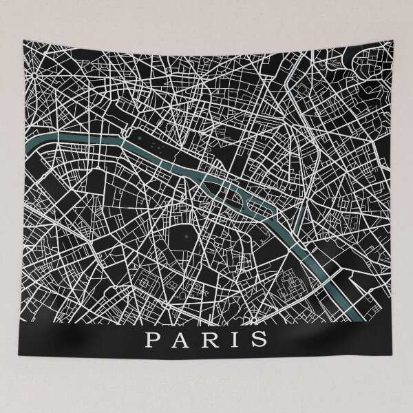 Item preview, Paris Map designed and sold by rogue-design.