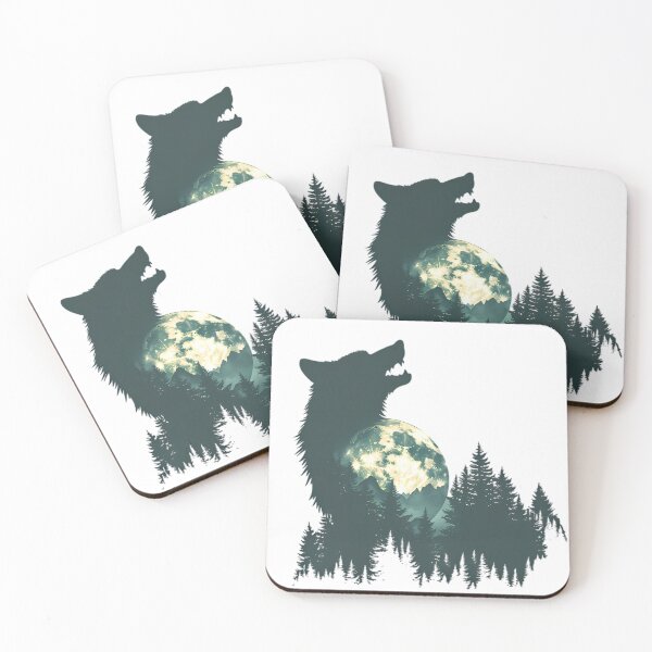 Item preview, Howling Wolf Full Moon Forest designed and sold by Structure-Blue.