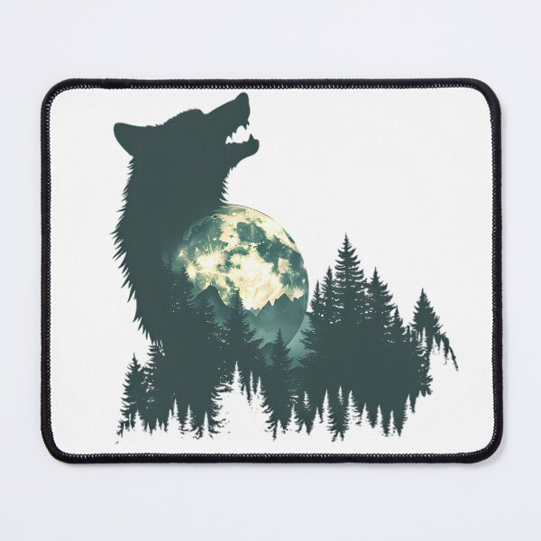 Item preview, Howling Wolf Full Moon Forest designed and sold by Structure-Blue.