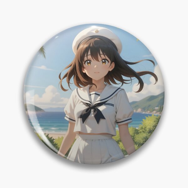 Item preview, Anime Sailor Girl by Tropical Beach Summer Coastal Illustration designed and sold by Killington.