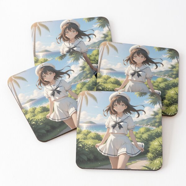 Item preview, Anime Sailor Girl by Tropical Beach Summer Coastal Illustration designed and sold by Killington.
