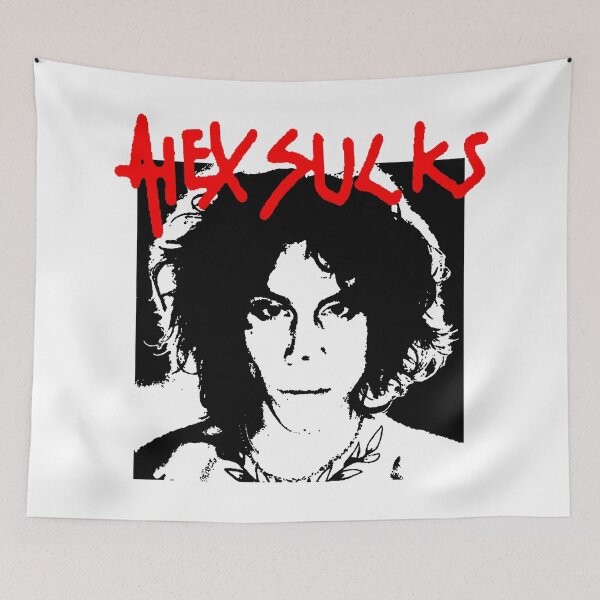 Item preview, Post Punk Red Typography Threshold designed and sold by MosiUniq.