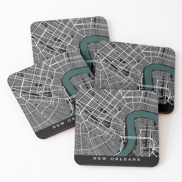Item preview, New Orleans Map designed and sold by rogue-design.