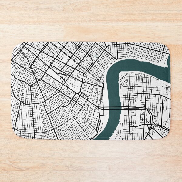 Item preview, New Orleans Map designed and sold by rogue-design.