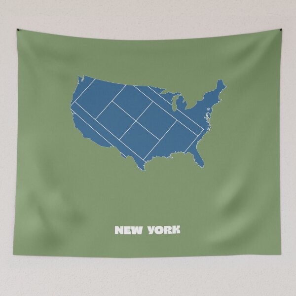 Item preview, New York Hard Court Tennis Map Art designed and sold by gimbri.