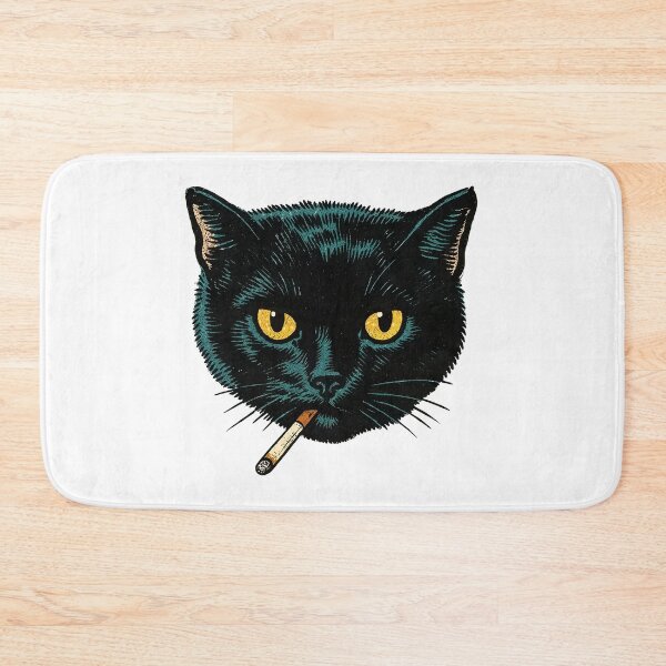 Item preview, Vintage Black Cat Smoking Art designed and sold by Dmo3HarkoArt.