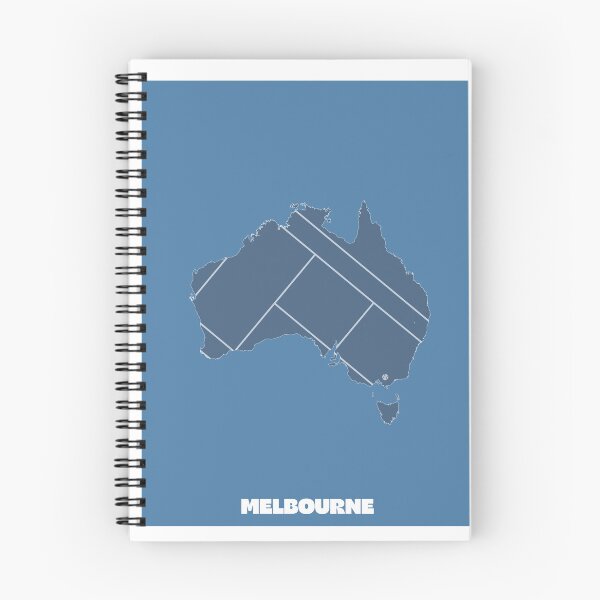 Item preview, Melbourne Hard Court Tennis Map Art designed and sold by gimbri.