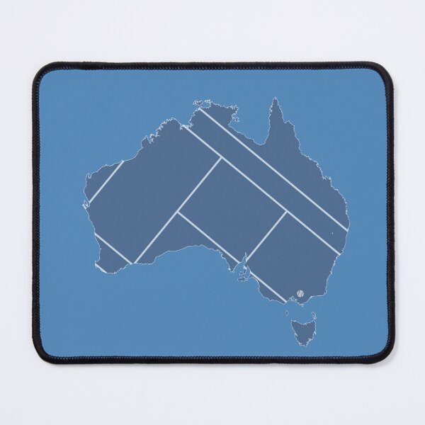 Item preview, Melbourne Hard Court Tennis Map Art designed and sold by gimbri.