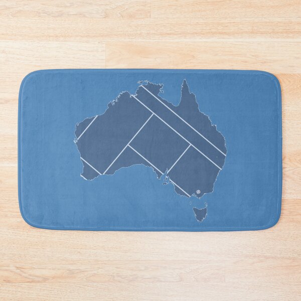 Item preview, Melbourne Hard Court Tennis Map Art designed and sold by gimbri.
