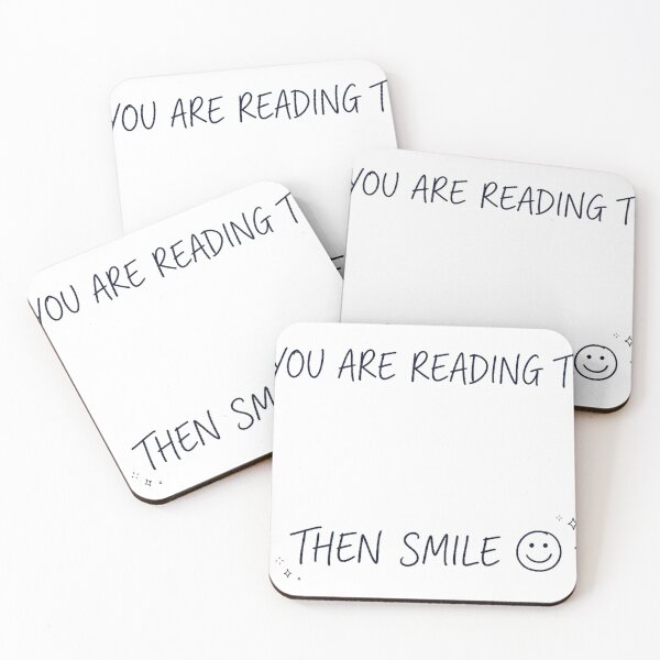 Item preview, If You Are Reading This Then Smile" - Motivational Handwriting Wall Art with Smiley Face designed and sold by tomsze12.