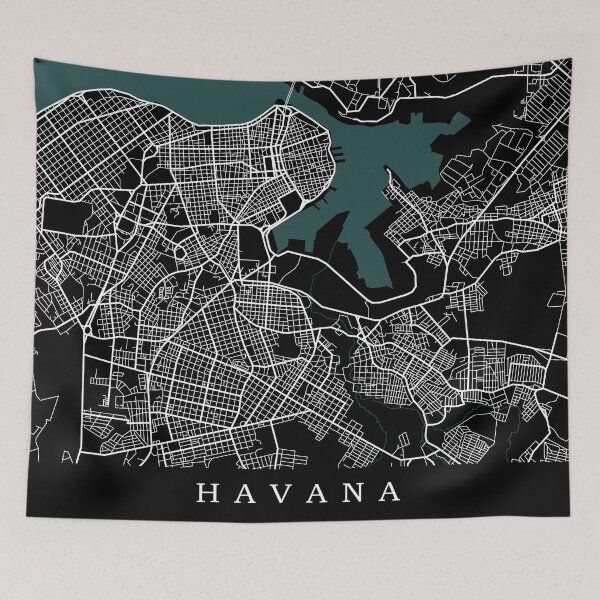 Item preview, Havana Map designed and sold by rogue-design.