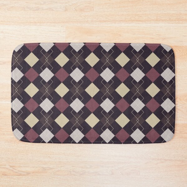 Item preview, Vintage Burgundy Argyle Preppy Diamond Pattern designed and sold by CricketDoodles.
