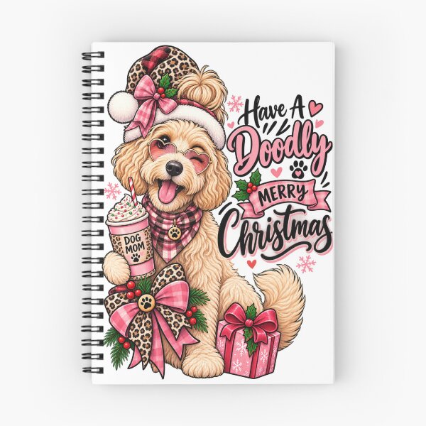 Item preview, Doodlly Merry Christmas Goldendoodle Shirt Pink Doodle Mom Christmas Shirt designed and sold by KnrNazimTHRE4DS.