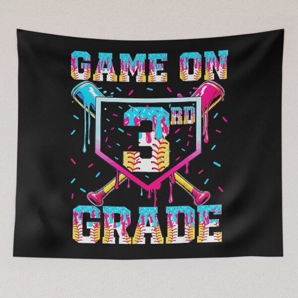 Item preview, Game On 3 Grade Third Grader Baseball Back To School Student designed and sold by CharlieConon.