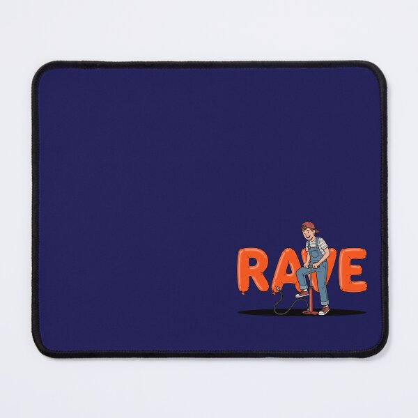 Item preview, Pumping Up the Rave Funny EDM Balloon Typography Art designed and sold by Rare By Hero.
