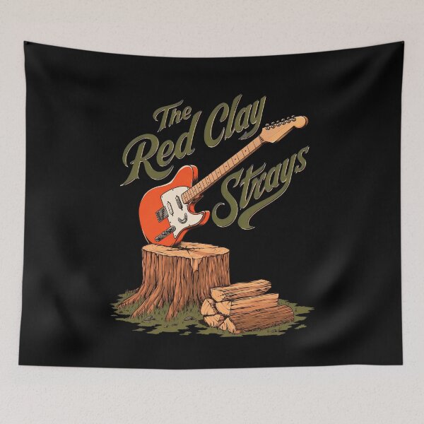 Item preview, The Red Clay Strays Guitar Tree Stump Rustic Band-65 designed and sold by CuteBots.