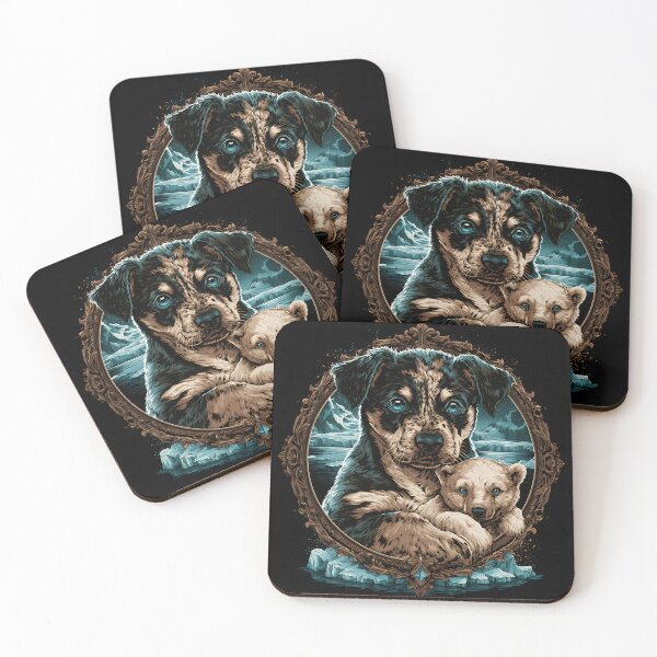Item preview, Arctic Cattle Dog Print designed and sold by Nocturne  Paws.