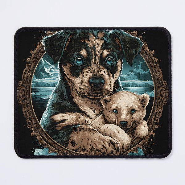 Item preview, Arctic Cattle Dog Print designed and sold by Nocturne Paws.