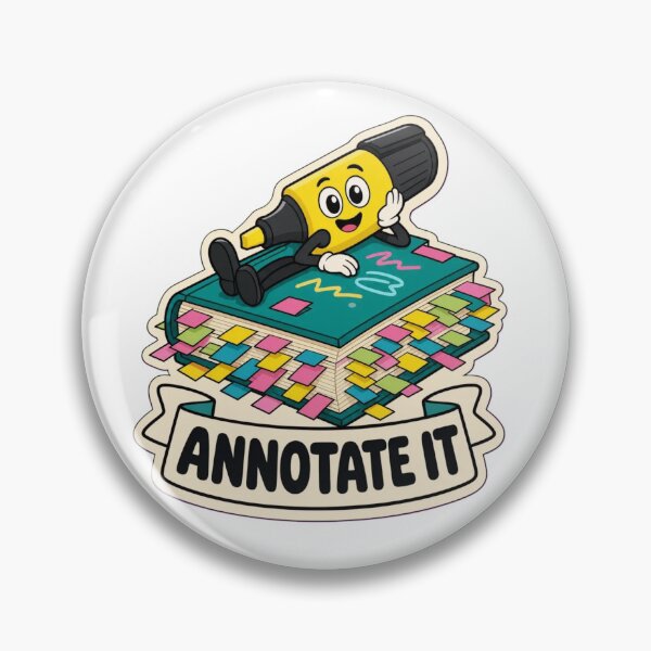Item preview, Annotating Everything | Funny Bookish Reading Gift Design designed and sold by StickyGuys.
