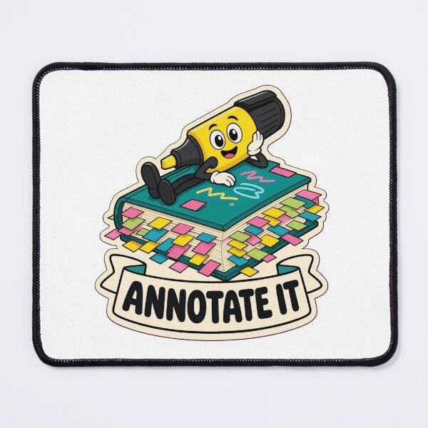 Item preview, Annotating Everything | Funny Bookish Reading Gift Design designed and sold by StickyGuys.