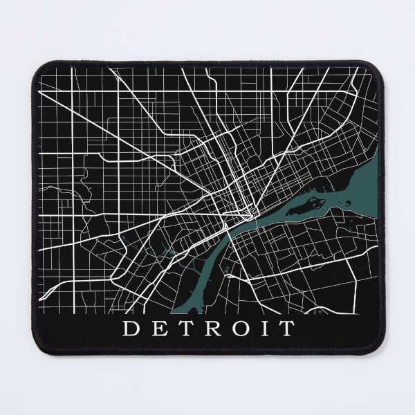 Item preview, Detroit Map designed and sold by rogue-design.
