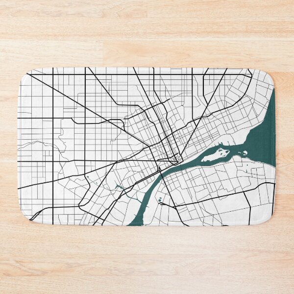 Item preview, Detroit Map designed and sold by rogue-design.