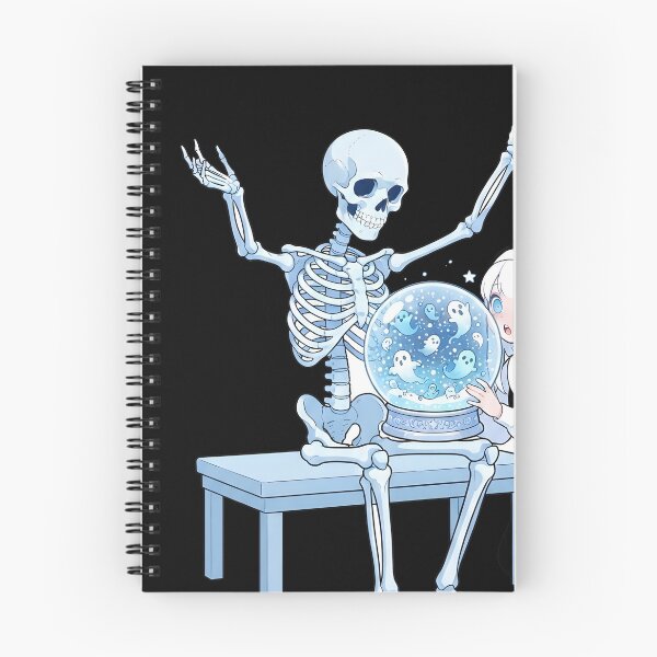 Item preview, Spooky Skeletal Friends Ghost Snowglobe Goth Art designed and sold by OH-MY-GOTH.