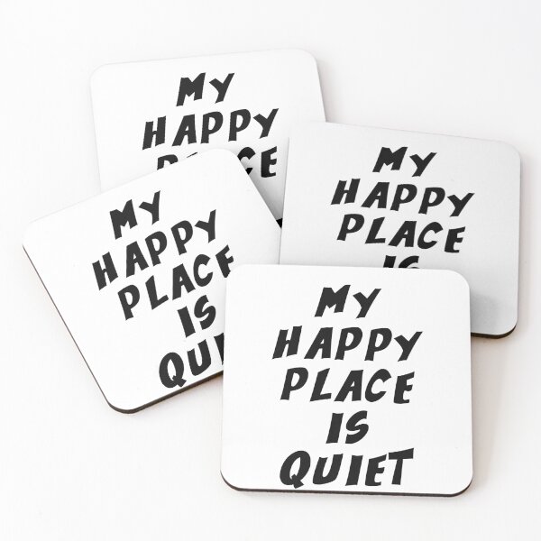 Item preview, Text Typography My happy place is quiet Introvert + Books designed and sold by TypeboldStudio.
