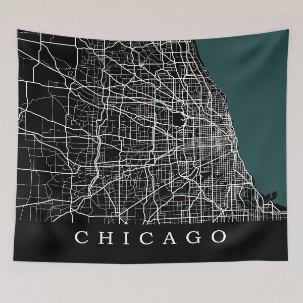 Item preview, Chicago Map designed and sold by rogue-design.