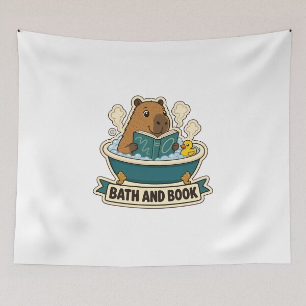 Item preview, Reading In The Bath | Funny Bookish Reading Gift Design designed and sold by StickyGuys.