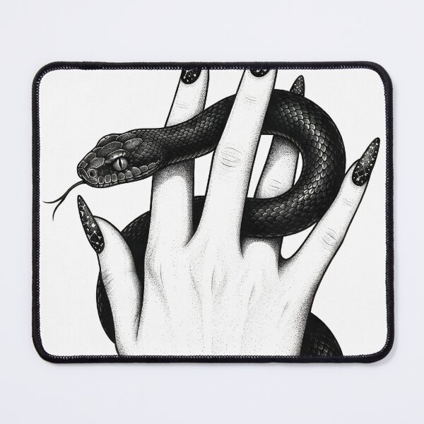 Item preview, Gothic snake hand occult aesthetic designed and sold by OH-MY-GOTH.