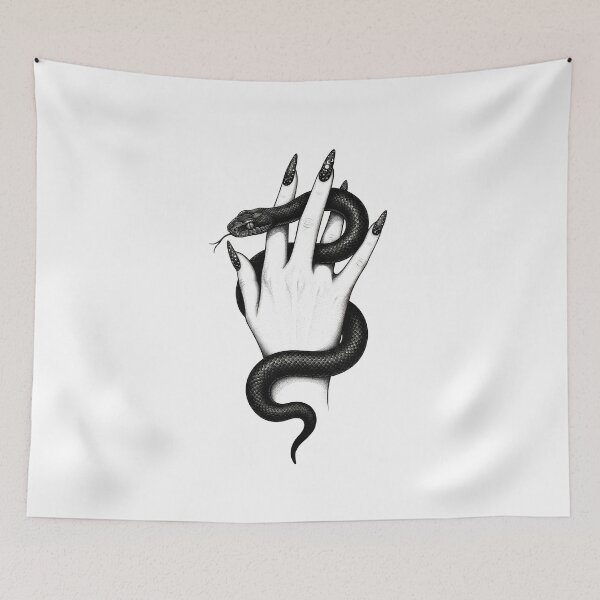 Item preview, Gothic snake hand occult aesthetic designed and sold by OH-MY-GOTH.