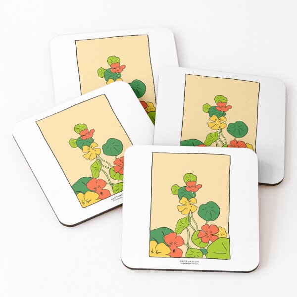 Item preview, Nasturtium Pop Art – Bold Colour Botanical Flower Illustration designed and sold by PetalHead.