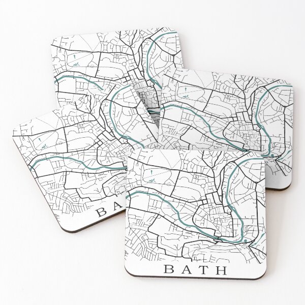 Item preview, City of Bath Map designed and sold by rogue-design.