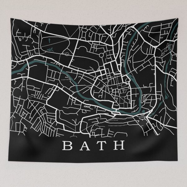 Item preview, City of Bath Map designed and sold by rogue-design.