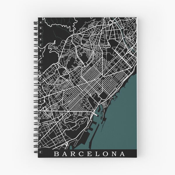 Item preview, Barcelona Map designed and sold by rogue-design.