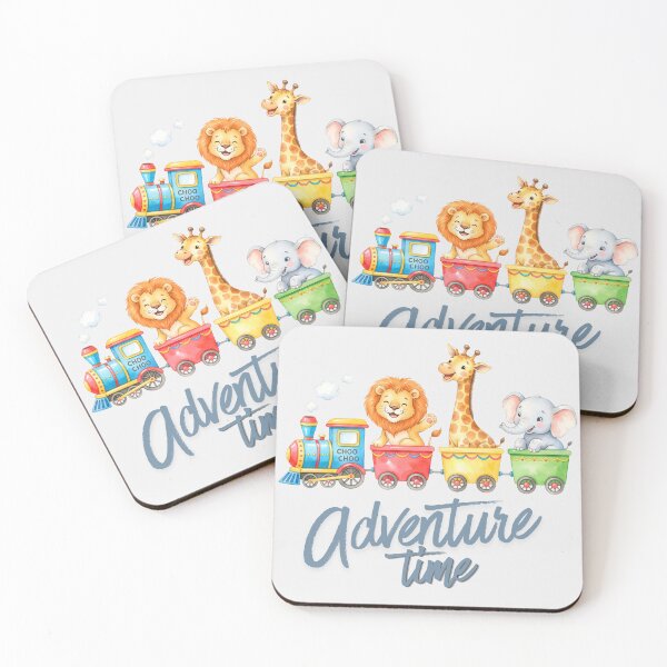 Item preview, Cute Safari Animals Riding a Train designed and sold by naragon4289.