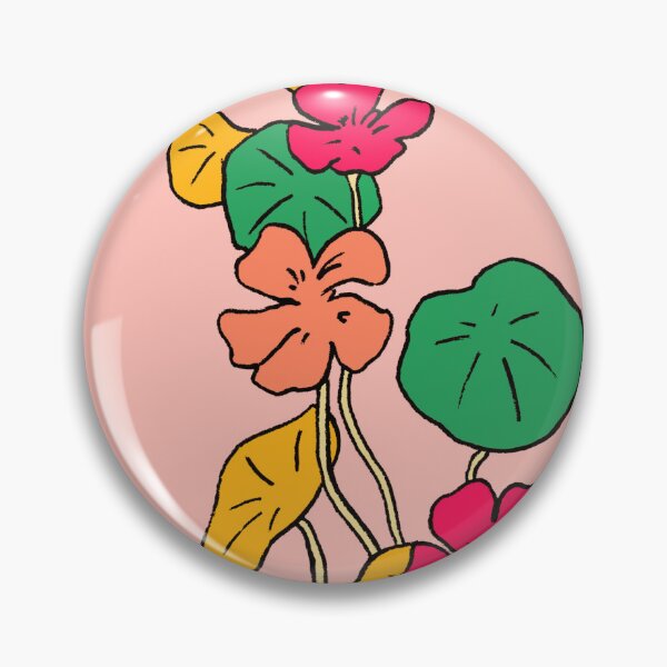 Item preview, Nasturtium Pop Art 2  – Bold Colour Botanical Flower Illustration designed and sold by PetalHead.