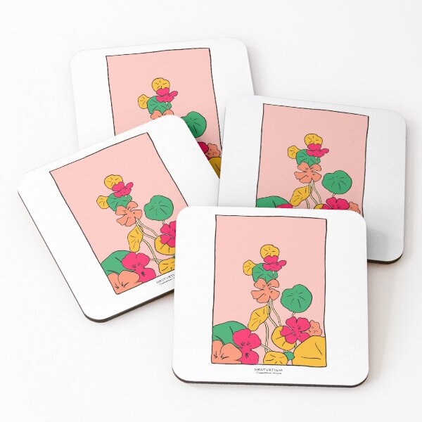 Item preview, Nasturtium Pop Art 2  – Bold Colour Botanical Flower Illustration designed and sold by PetalHead.