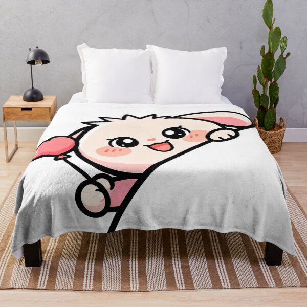 Item preview, Cute Kawaii Bunny Peekaboo with Heart - Adorable Character Art designed and sold by Outlet Raloel.