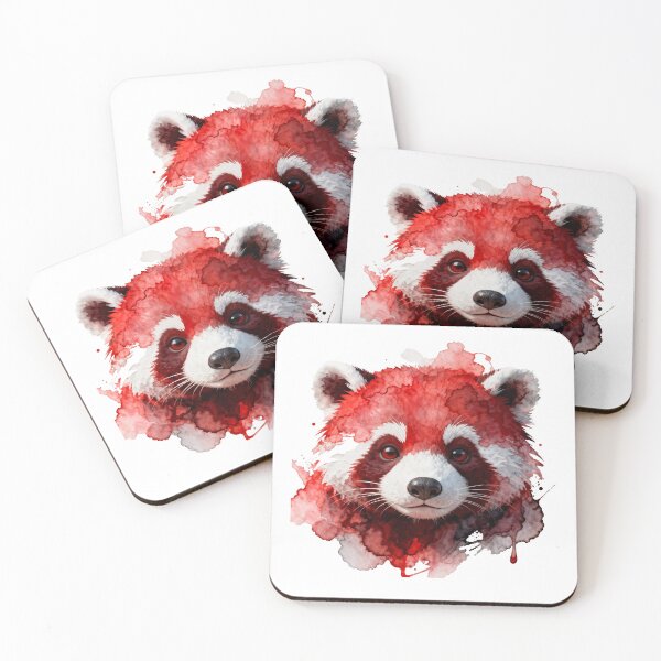 Item preview, Red Panda Watercolor Portrait Cute Wildlife Art designed and sold by Wilcox PhotoArt.