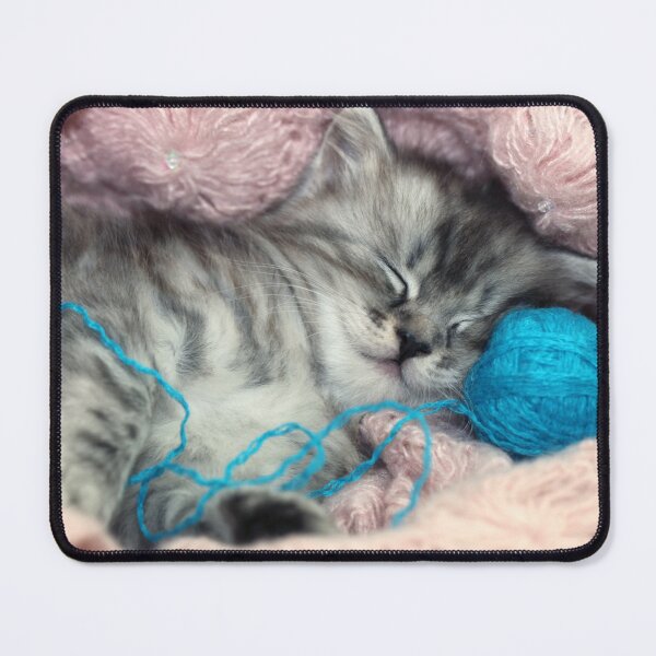 Item preview, Portrait of cute sleeping kitten designed and sold by olena2552.