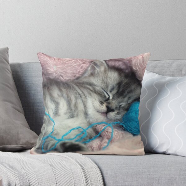 Item preview, Portrait of cute sleeping kitten designed and sold by olena2552.