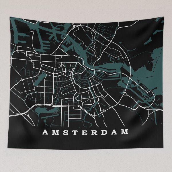 Item preview, Amsterdam Map designed and sold by rogue-design.