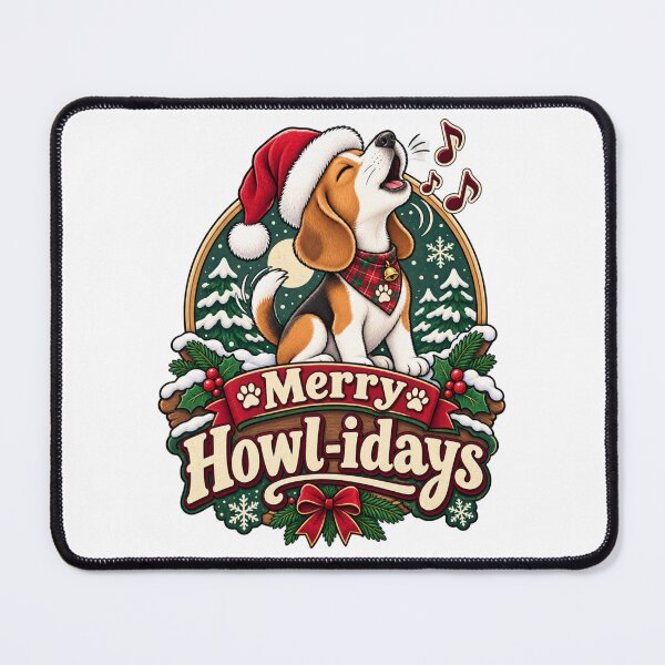 Item preview, Merry Howl-idays Beagle Christmas Shirt Funny Beagle Howling Christmas designed and sold by KnrNazimTHRE4DS.