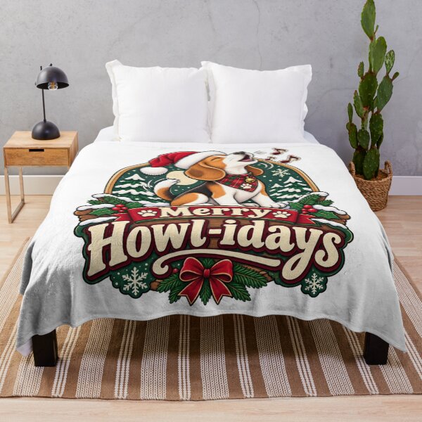 Item preview, Merry Howl-idays Beagle Christmas Shirt Funny Beagle Howling Christmas designed and sold by KnrNazimTHRE4DS.